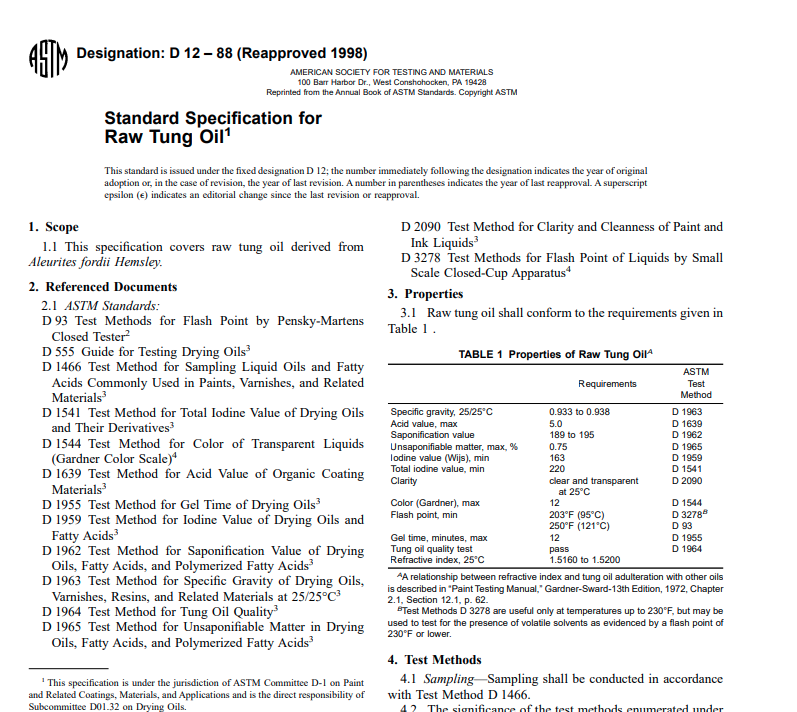 Astm D 12 – 88 (Reapproved 1998) Pdf free download