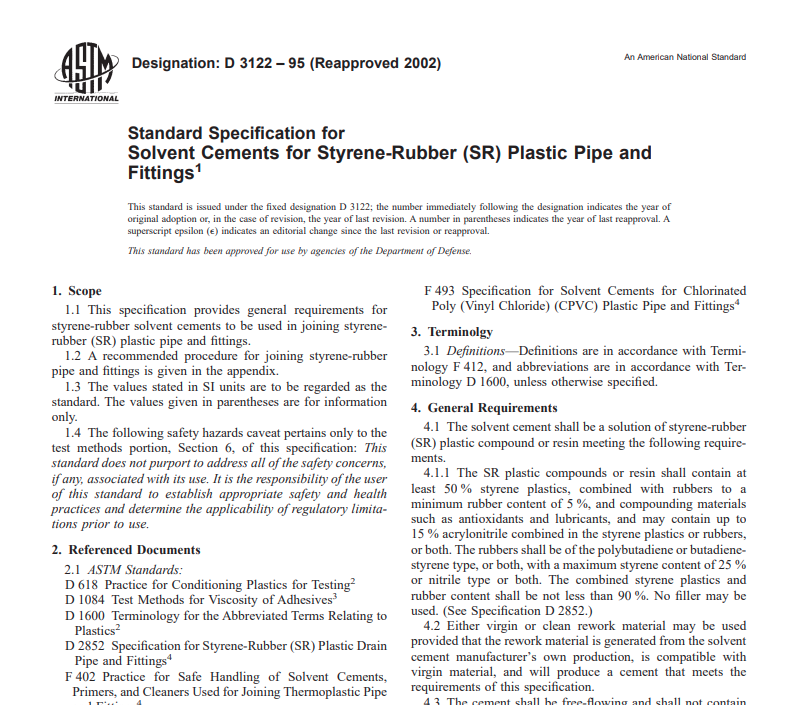 Astm D 3122 – 95 (Reapproved 2002) Pdf free download
