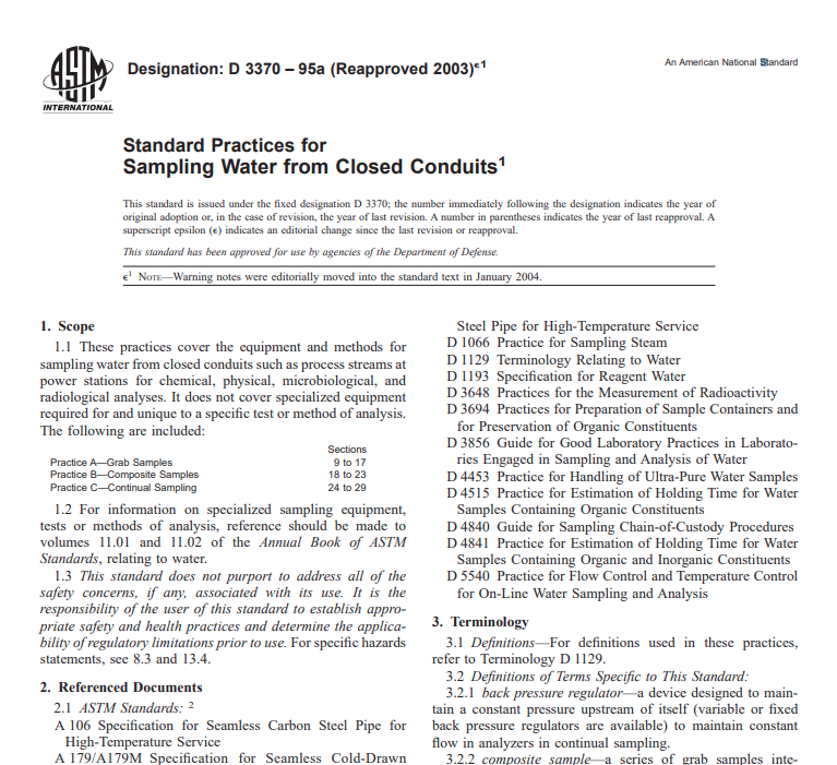 Astm D 3370 – 95a (Reapproved 2003)e1 Pdf free download