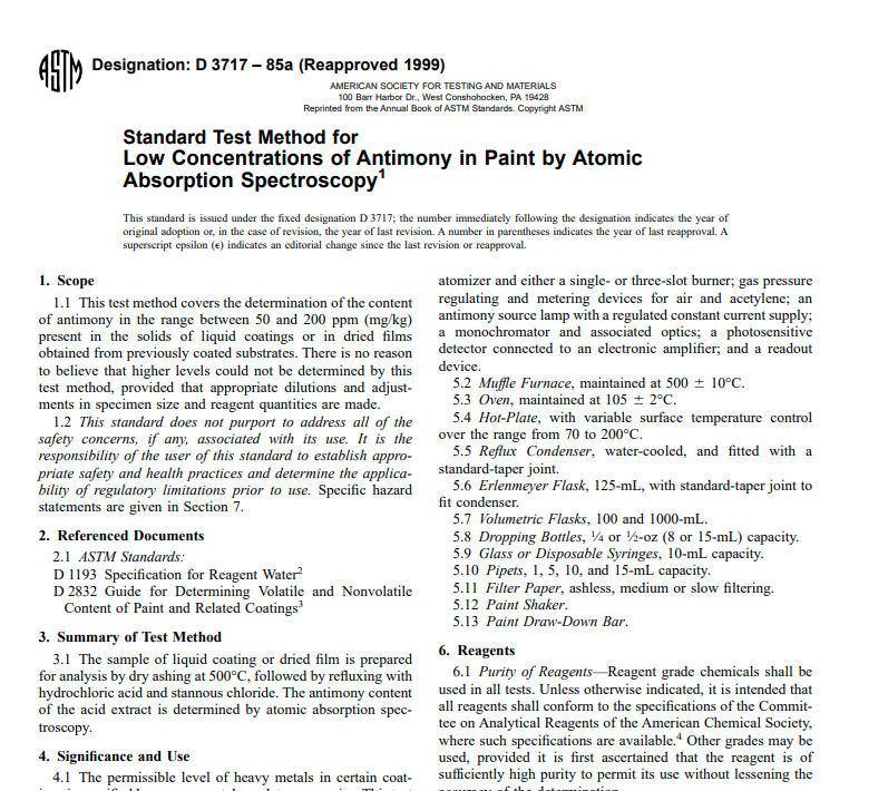 Astm D 3717 – 85a (Reapproved 1999) Pdf free download