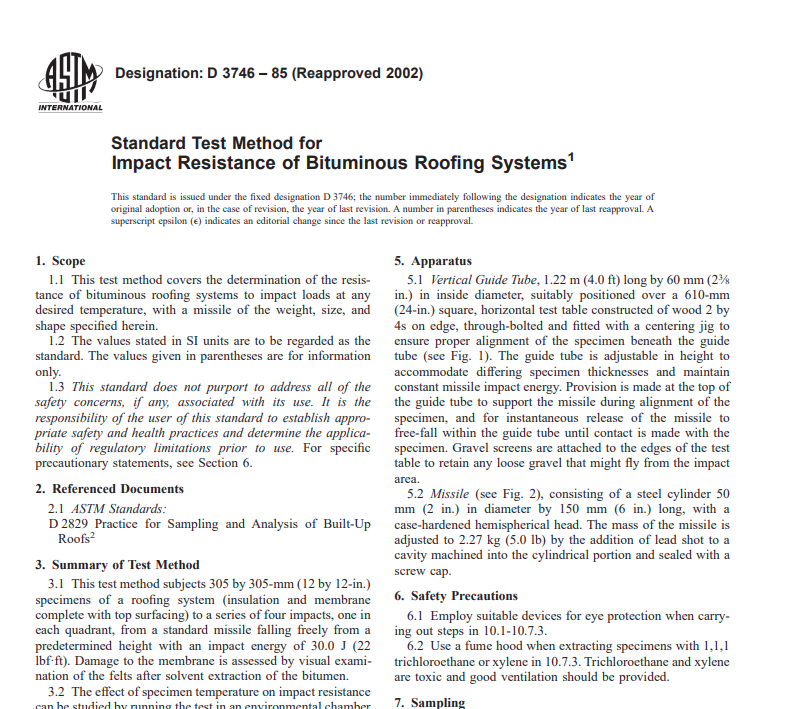 Astm D 3746 – 85 (Reapproved 2002) Pdf free download