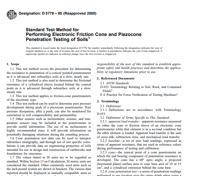 Astm 5778 – 95 (Reapproved 2000) Pdf free download