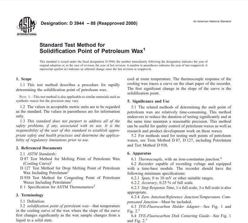 Astm D 3944 – 88 (Reapproved 2000) Pdf free download