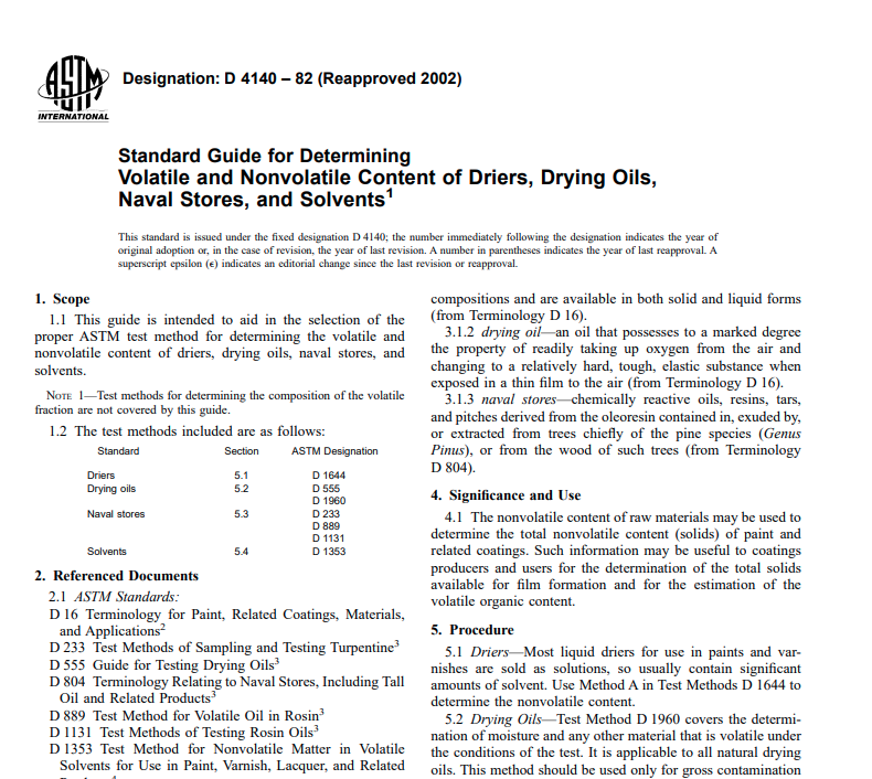 Astm D 4140 – 82 (Reapproved 2002) Pdf free download