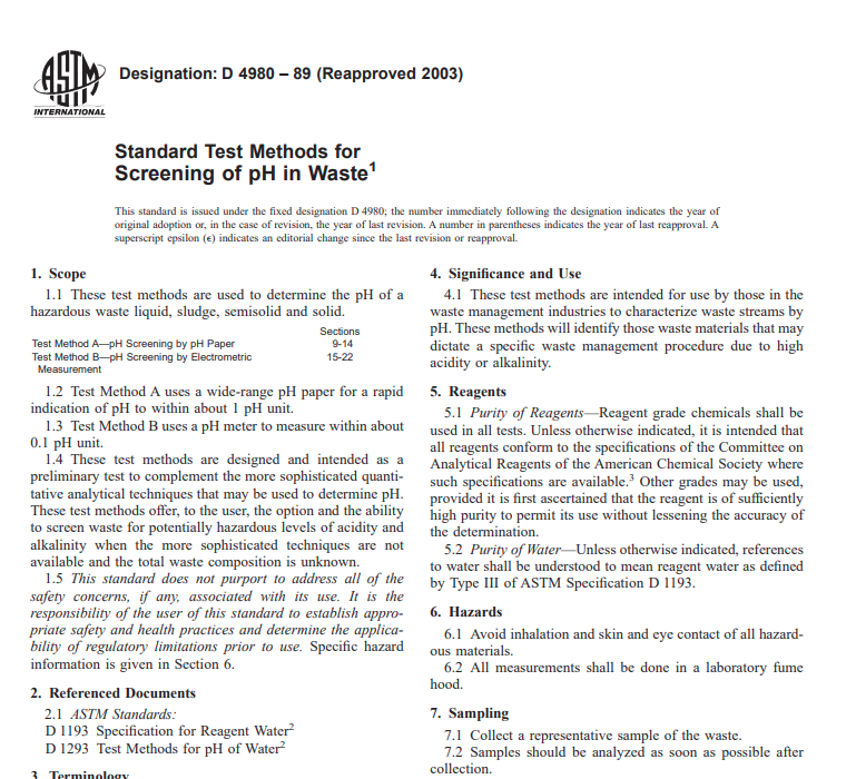 Astm D 4980 – 89 (Reapproved 2003) Pdf free download