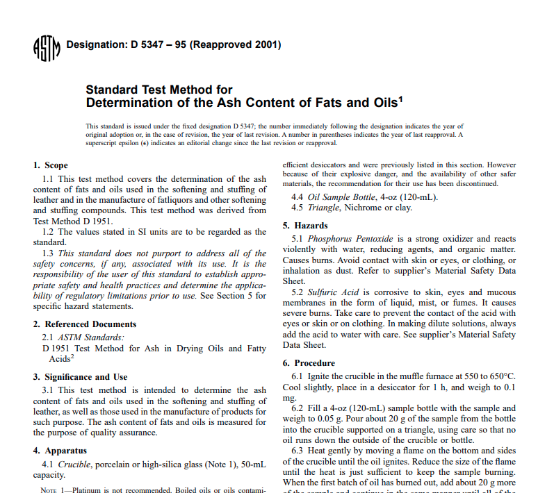 Astm D 5347 – 95 (Reapproved 2001) Pdf free download