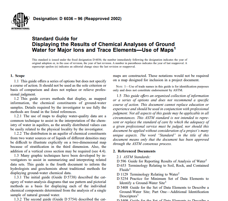 Astm D 6036 – 96 (Reapproved 2002) Pdf free download