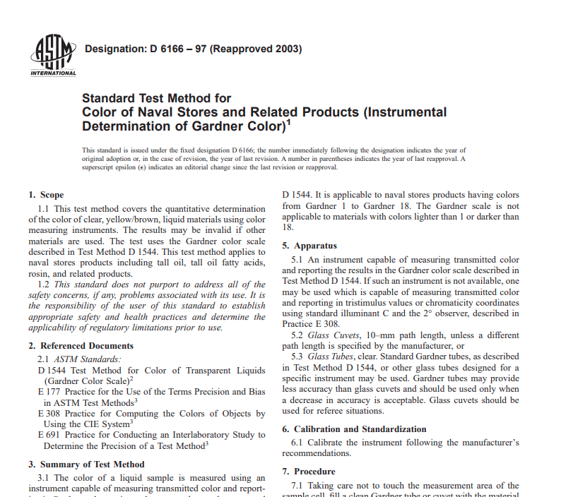 Astm D 6166 – 97 (Reapproved 2003) Pdf free download
