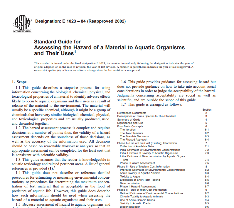 Astm E 1023 – 84 (Reapproved 2002) Pdf free download