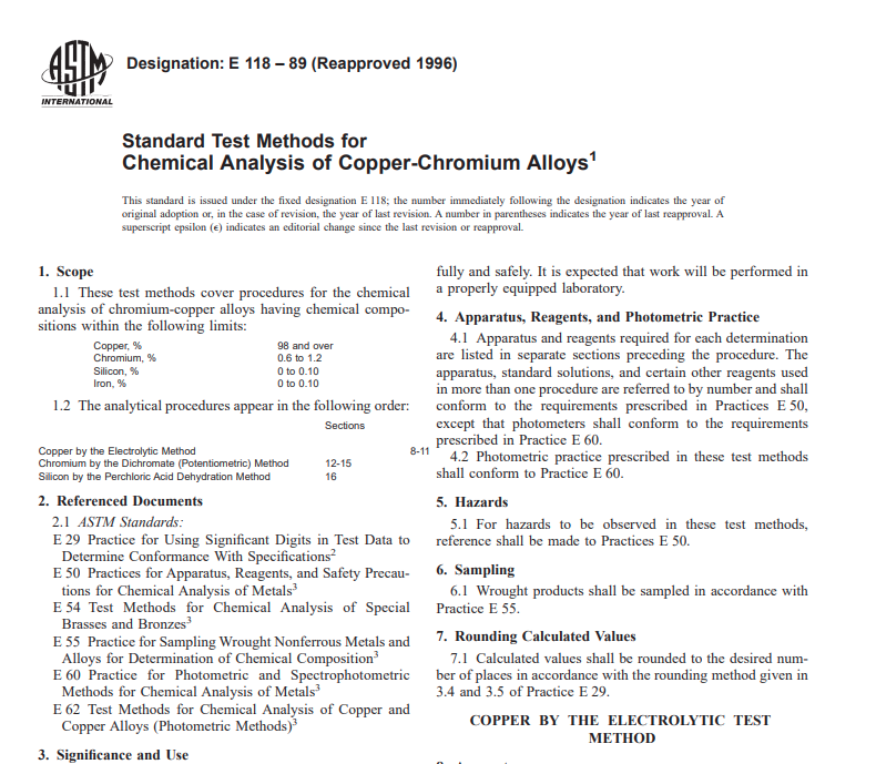 Astm E 118 – 89 (Reapproved 1996) Pdf free download
