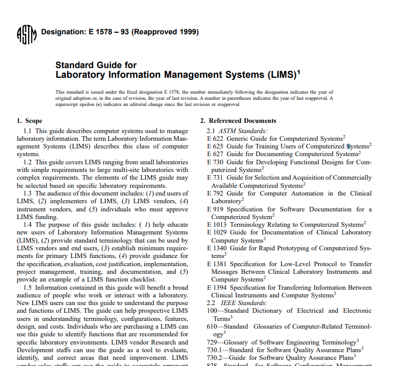 Astm E 1578 – 93 (Reapproved 1999) Pdf free download