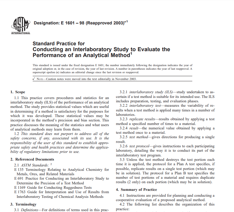 Astm E 1601 – 98 (Reapproved 2003)e1 Pdf free download