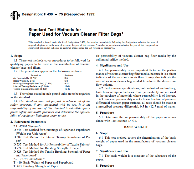 Astm F 430 – 75 (Reapproved 1999) Pdf free downloa